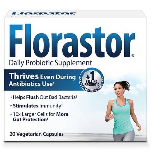 Florastor Daily Probiotic Supplement Capsules for Men and Women - 20.0 ea