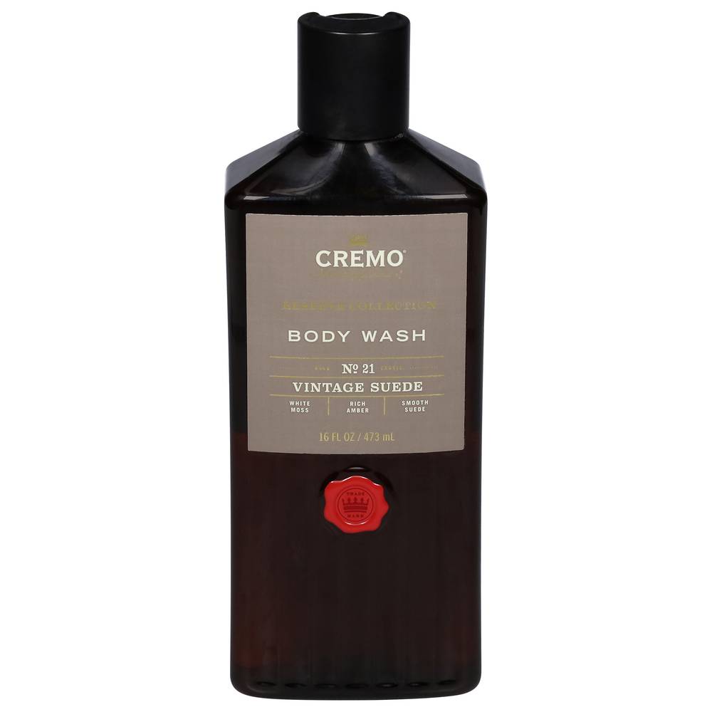 Cremo Astonishingly Superior Reserve Collection Vintage Suede Body Wash