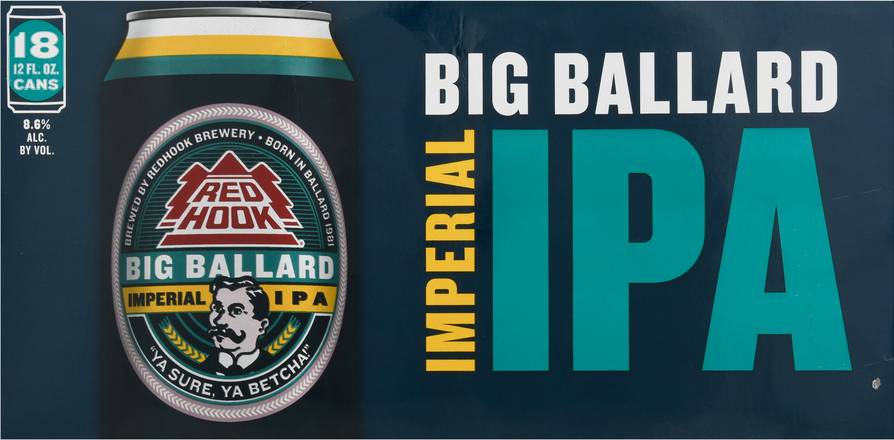 Red Hook Domestic Big Ballard Imperial Ipa Beer (18 ct, 12 fl oz)