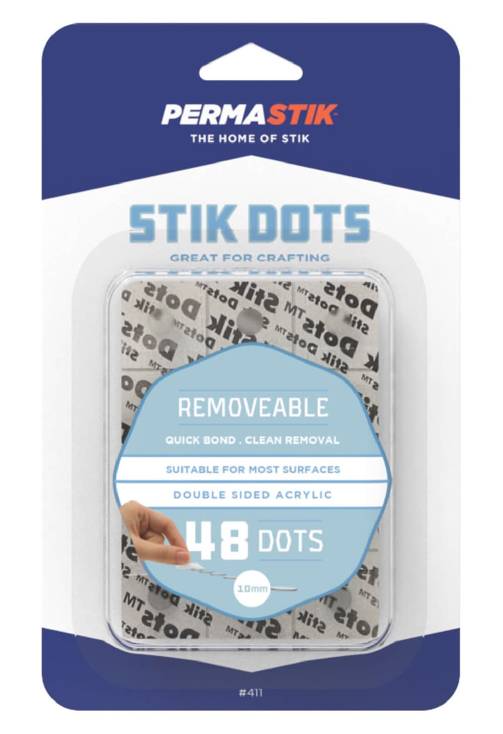 Permastik Removable Stik Dots - 48 Pack