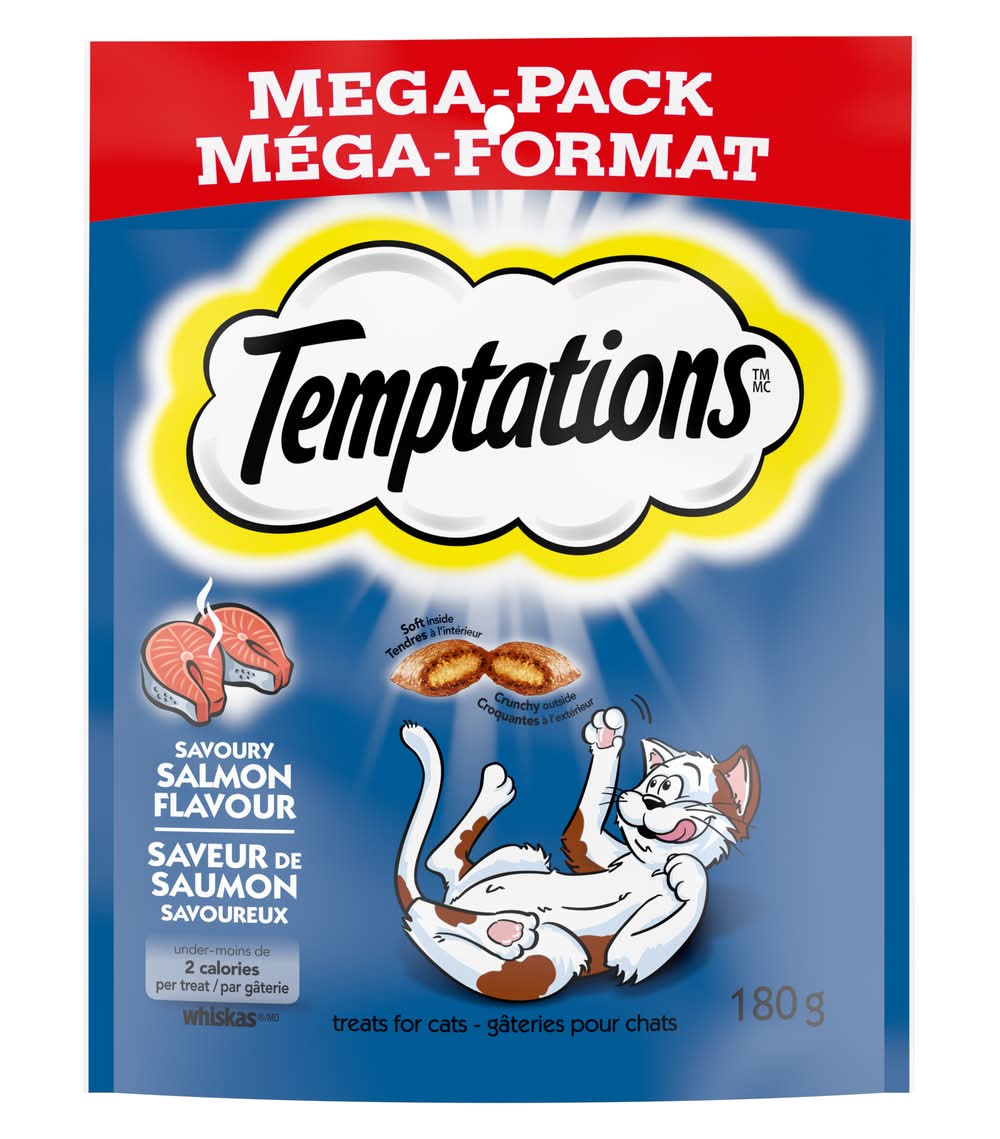Temptations Cat Treats, Savory Salmon (180 g)
