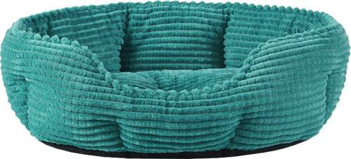 Play On Dog Bed, Teal Corduroy Cuddler, Extra Small