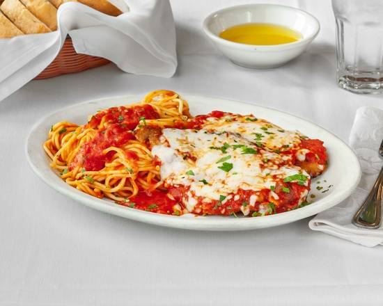 Chicken Parmigiana with Pasta