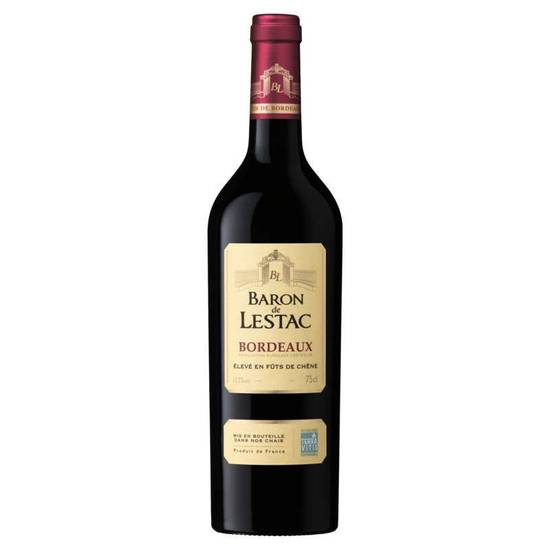 Baron de Lestac Vin rouge AOC Bordeaux 75cl