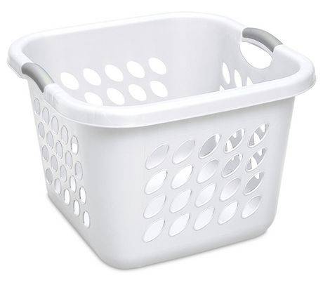 Sterilite laundry basket square white - laundry basket square white (1 unit)