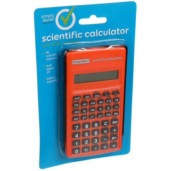 Simply Done Scientific Calculator With Slide-On Cover