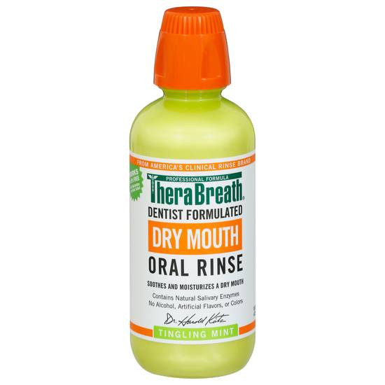 Therabreath Tingling Mint Dry Mouth Oral Rinse