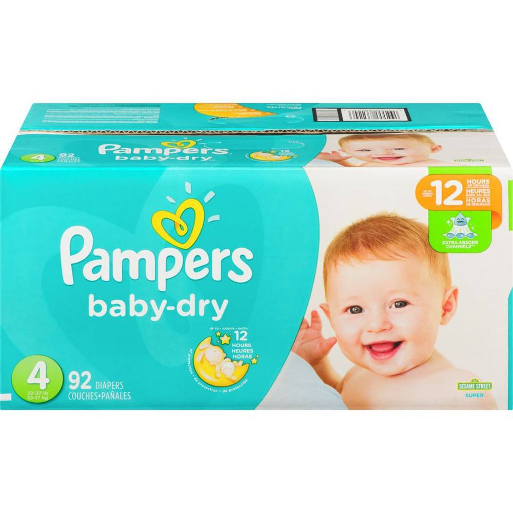 Pampers Baby-Dry Diapers Size 4