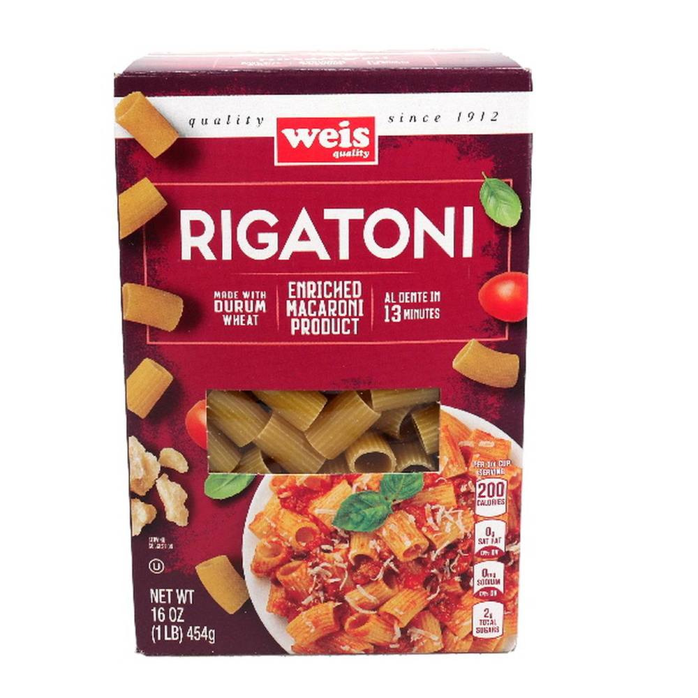 Weis Quality Pasta Rigatoni Classic (16 oz)