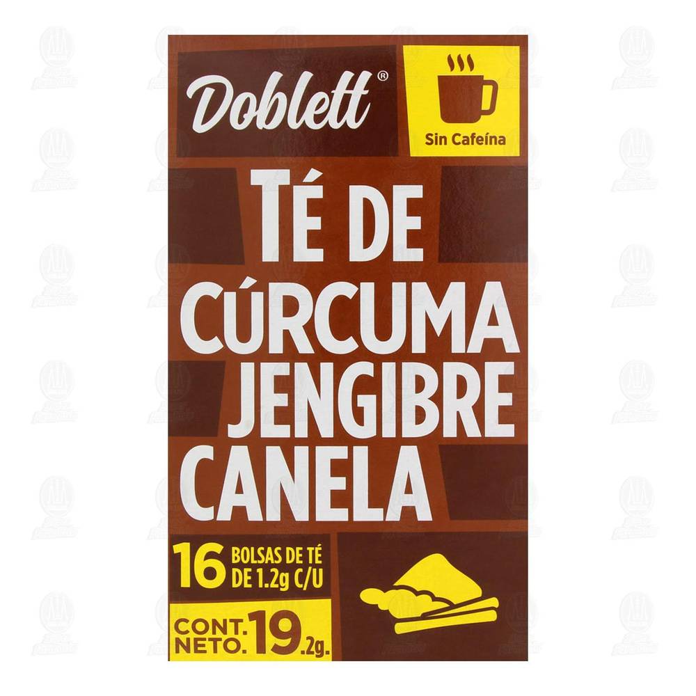 Doblett · Té de cúrcuma, jengibre y canela (16 un)