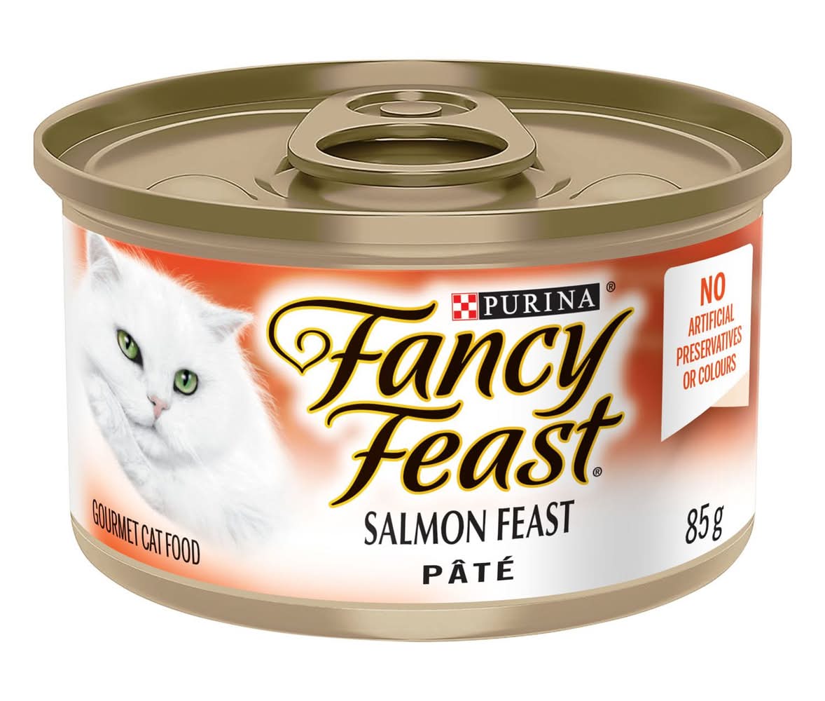 Fancy Feast Salmon Feast Pate Adult Cat Food, 3 oz