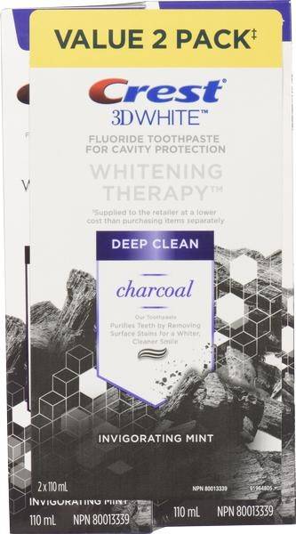 Crest 3d White Whitening Therapy Charcoal (2 units), Delivery Near You