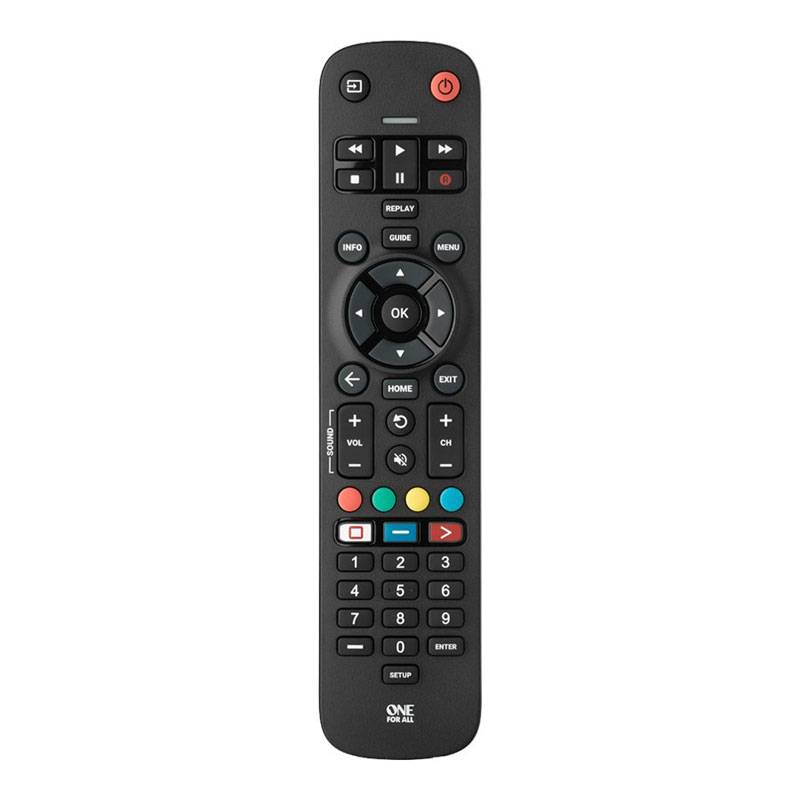 One For All Universal Essential Tv Remote (Black)