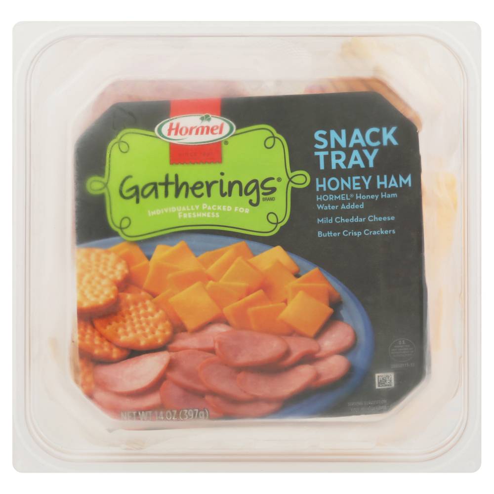 Hormel Gatherings Honey Ham Cheese & Crackers Snack Tray (14 oz)