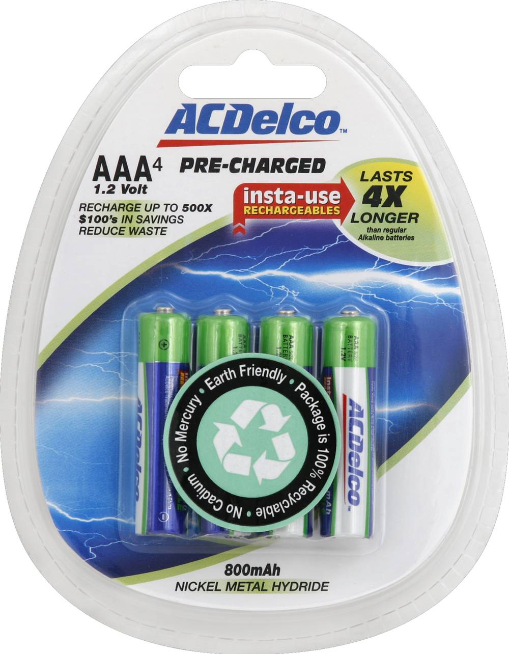 ACDelco Pre-Charged Insta Use Rechargeables Batteries