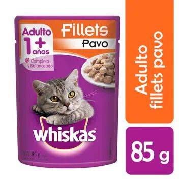 Whiskas alimento húmedo fillets pavo (pouch 85 g)