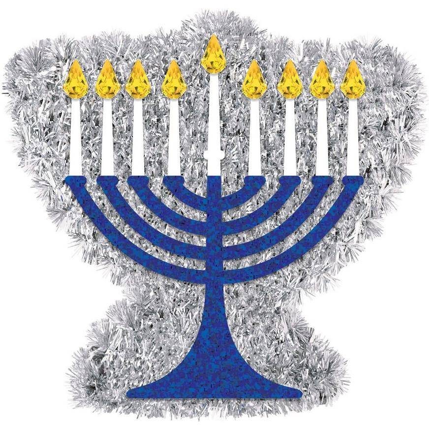 Mini Tinsel Menorah