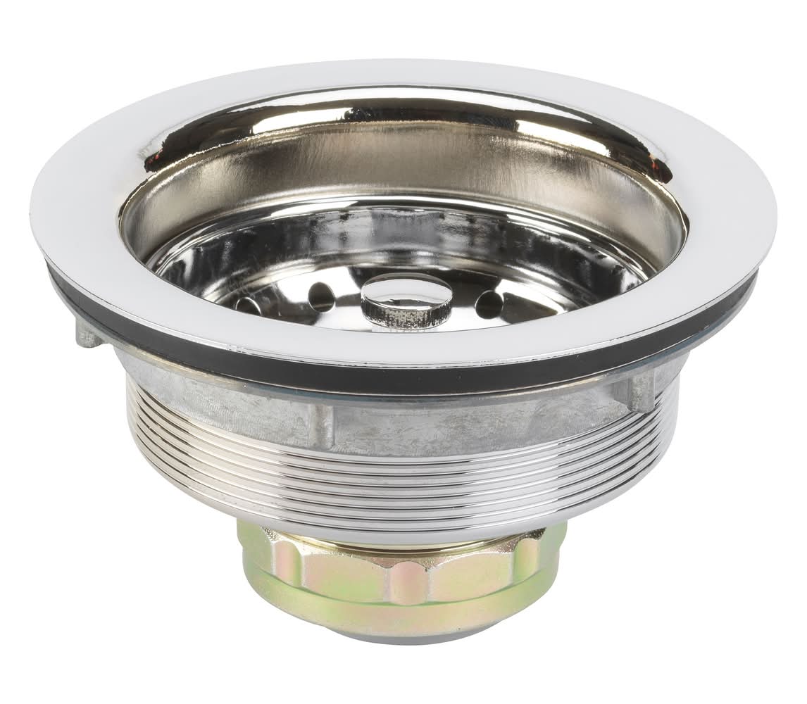 allen + roth 3.5-in Stainless steel Rust Resistant Strainer with Lock Mount Included