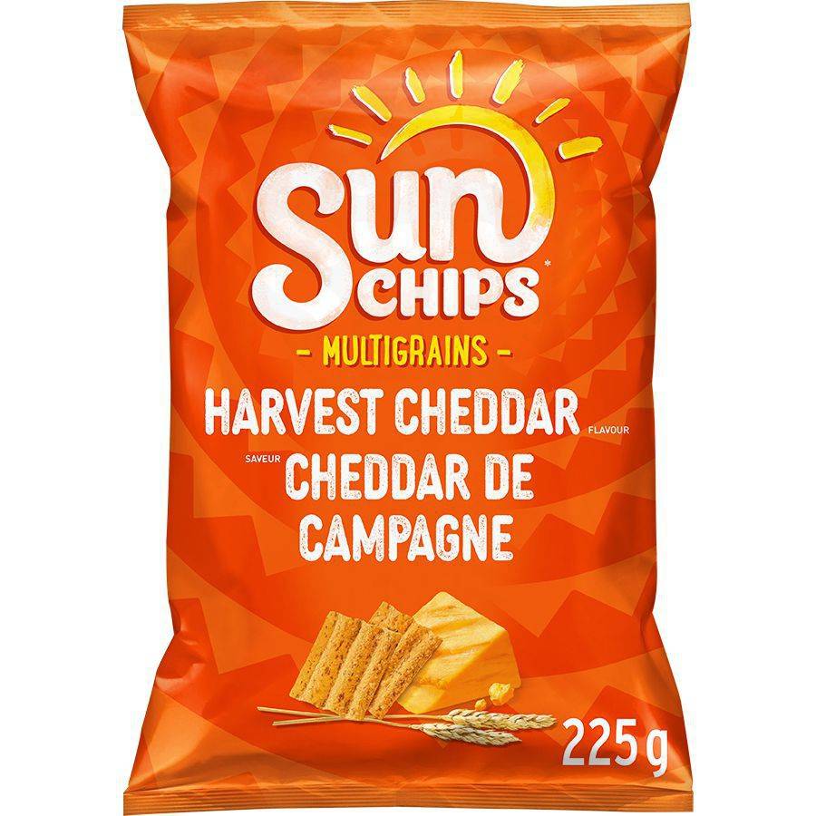 Sunchips cheddar de campagne (205 g) - harvest cheddar chips (225 g)