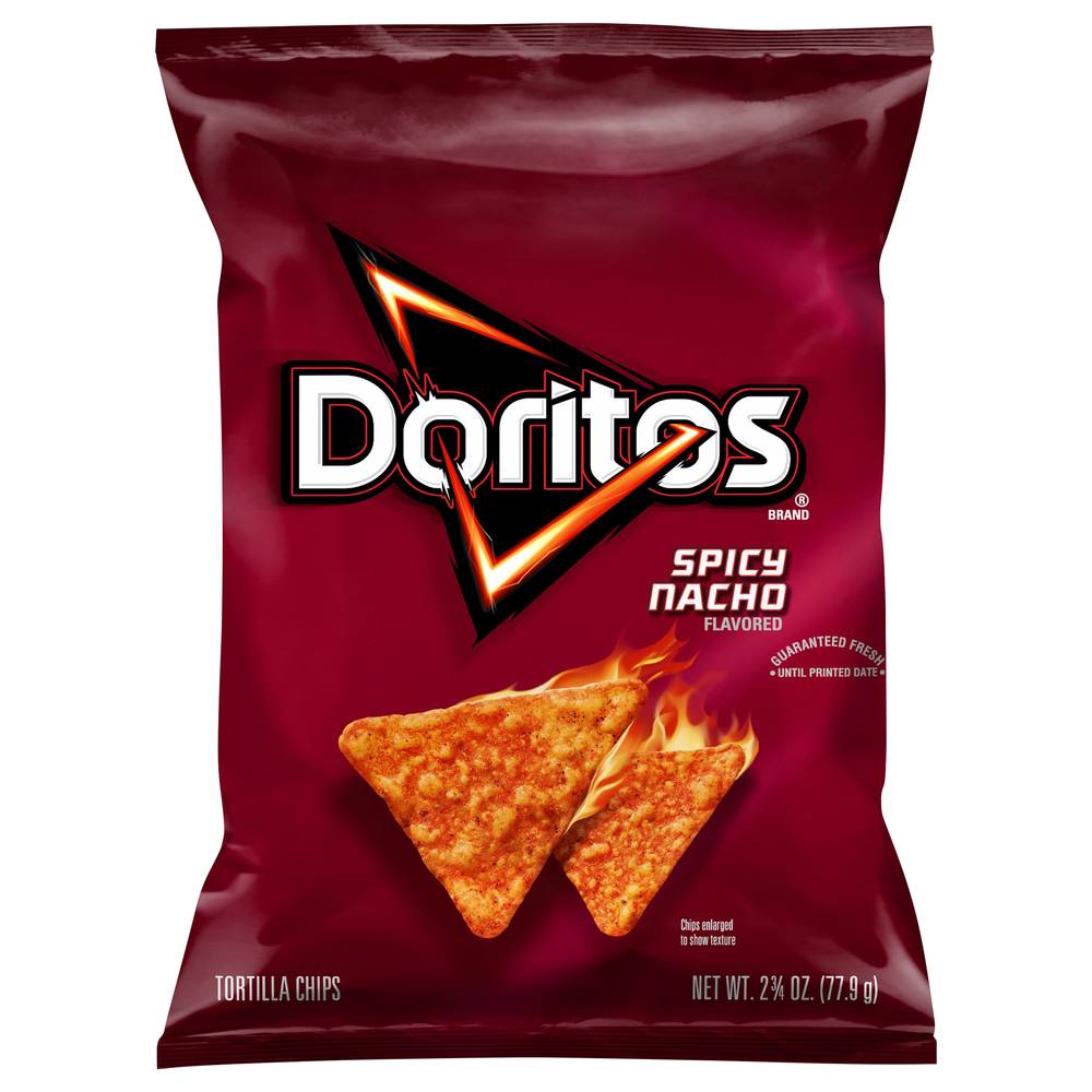 Doritos Tortilla Chips, Spicy Nacho (2.75 oz)