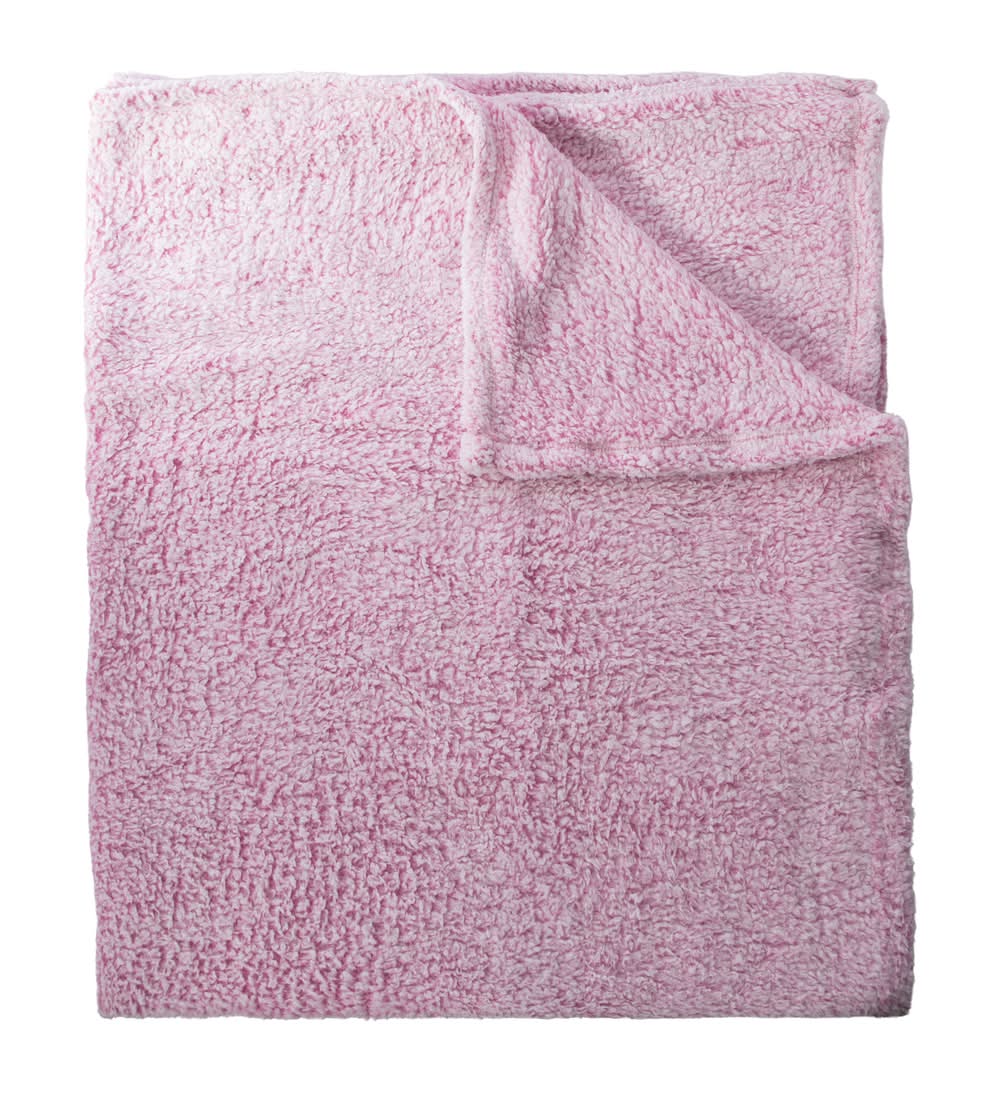Luxe Collection Marled Sherpa Blanket 50inx60in Pink