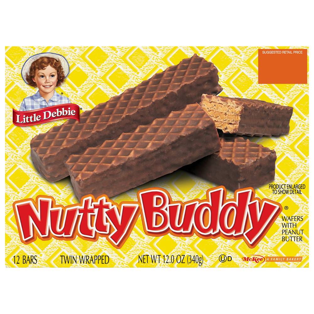 Little Debbie Nutty Buddy Wafer Bars (12 ct)