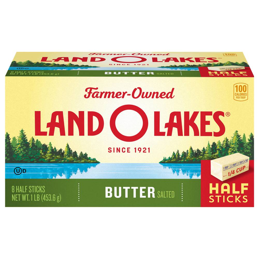 Land O'lakes Farmer Owned Salted Butter Half Sticks (8 ct)