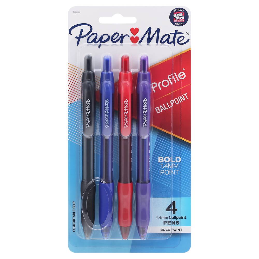 Paper Mate Profile Bold Ballpoint Pens (4 ct)