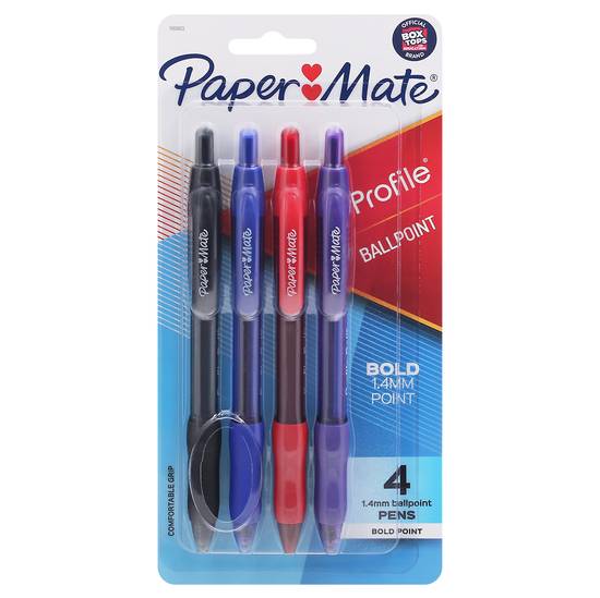 Paper Mate Profile Bold Ballpoint Pens (4 ct)