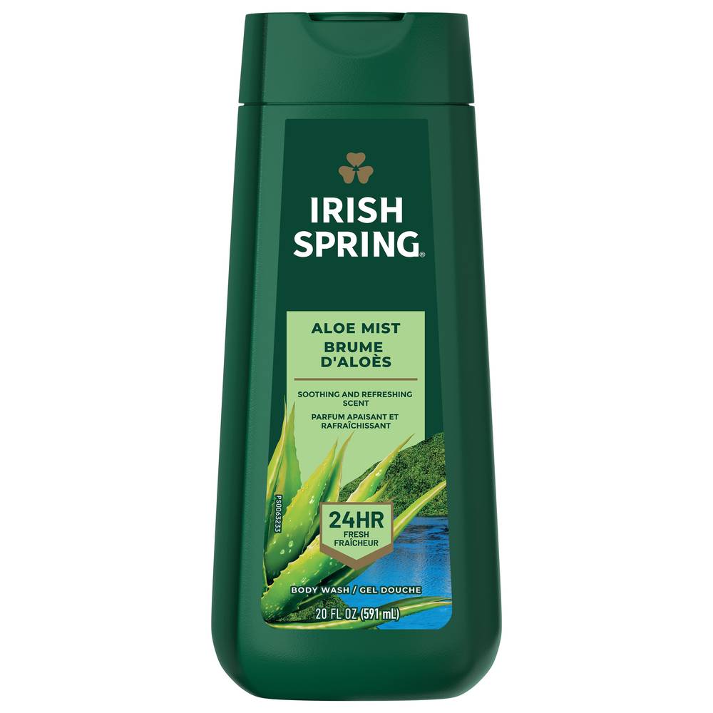 Irish Spring Aloe Mist Moisturizing Face & Body Wash