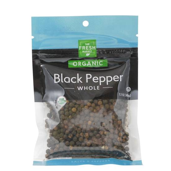 The Fresh Market Organic Whole Black Pepper