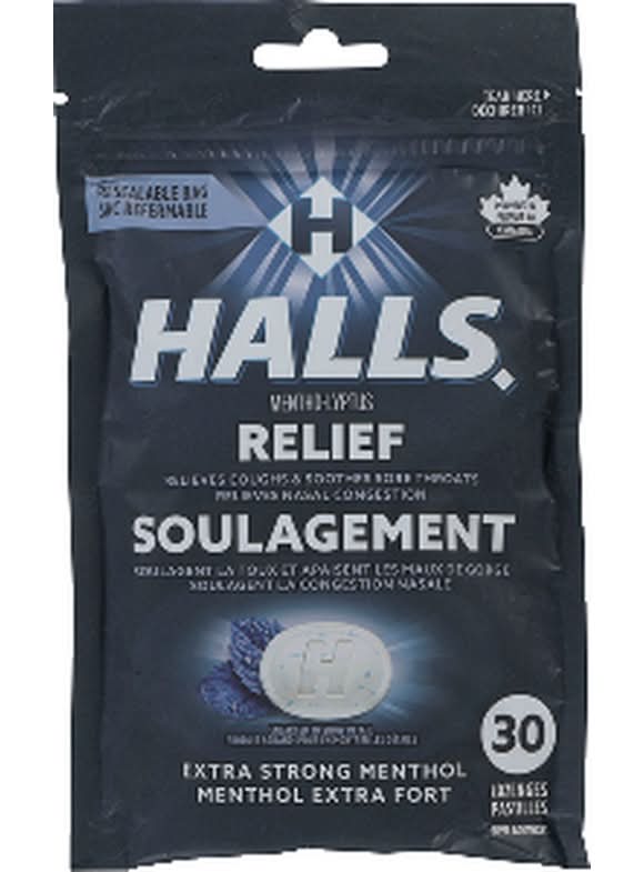 Halls Triple Soothing Action Relief Mentho-Lyptus Lozenges (0.09 kg)