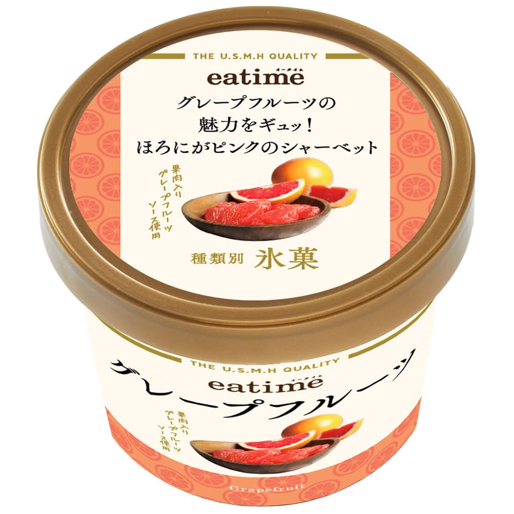 eatime　グレープフルーツの魅力をギュッ! 　ほろにがピンクのシャーベット/122ml