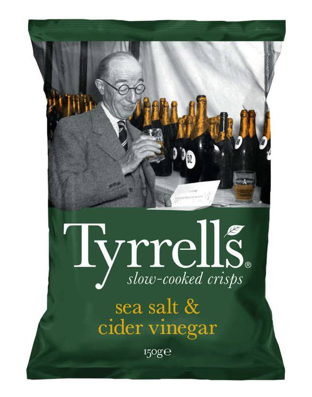 Tyrrell's chips au sel et vinaigre 150g