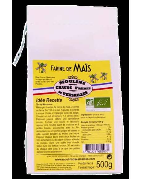 Moulins de Versailles - Farine de mais bio (500g)
