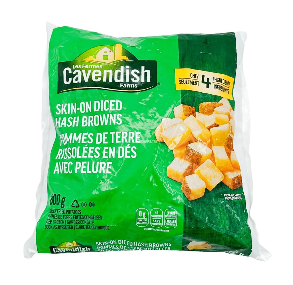 Cavendish Farms Frozen Skin-On Diced Hash Browns (800 g)