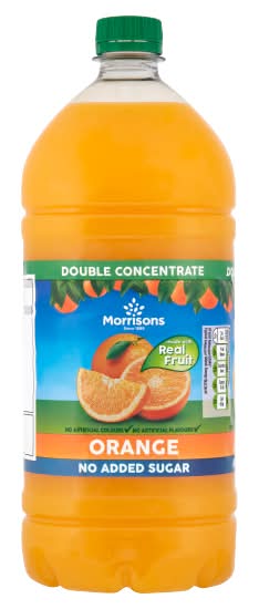 Morrisons Orange, Double Concentrated Squash (1.5L)