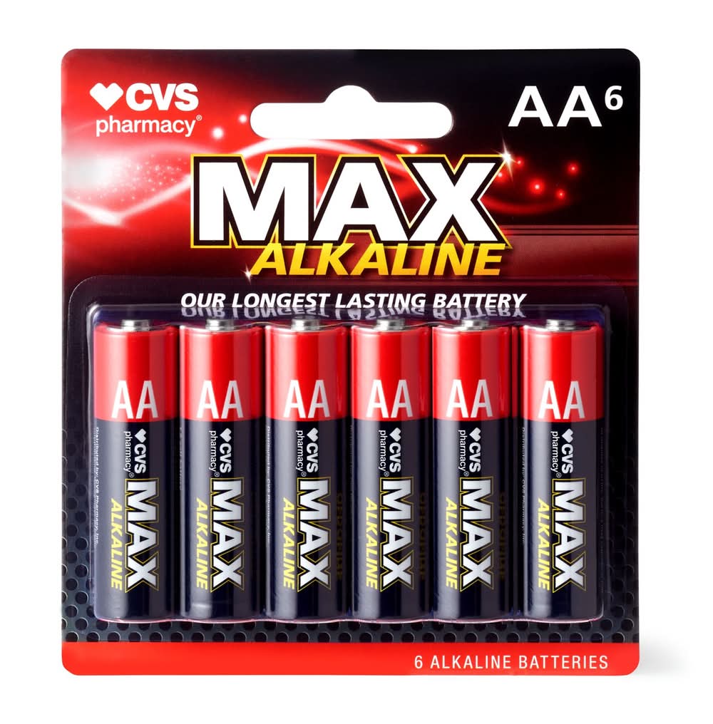 CVS Pharmacy Max Aa6 Alkaline Batteries