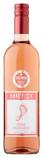 Barefoot Pink Moscato Rosé Wine (750ml)