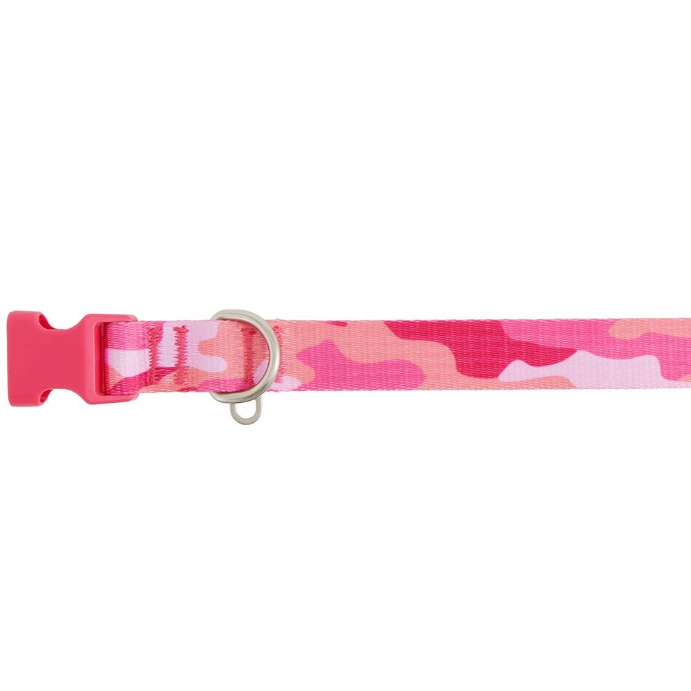 Top Paw Camo Dog Collar (medium/ pink)