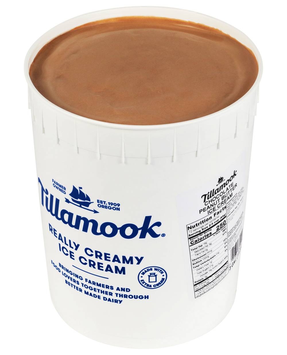 Tillamook Ice Cream Chocolate Peanut Butter (3 gal)