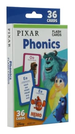 Disney-Pixar® Phonics Flash Cards 36-Count