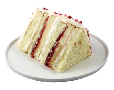 Cake White Chocolate Strawberry Colossal Slice