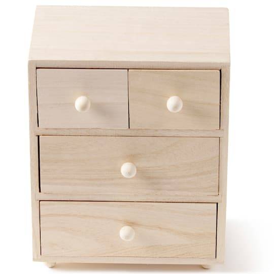 Make Market Wooden 4 Drawer Box