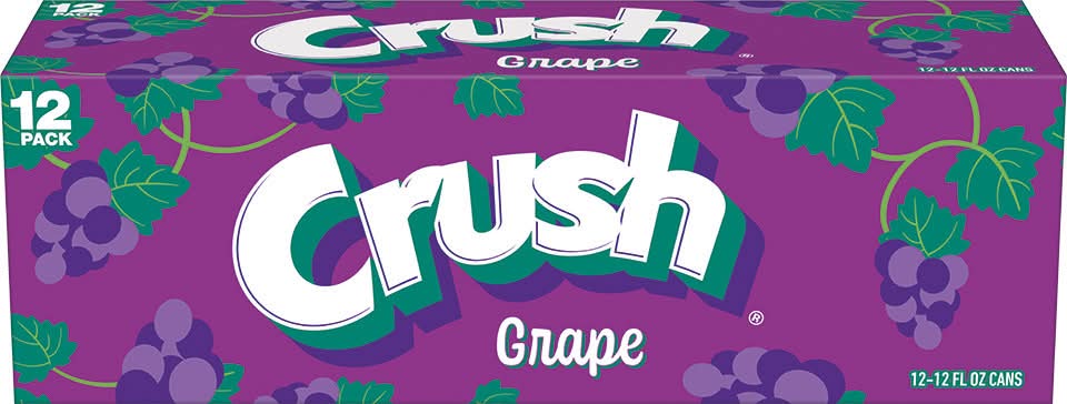 Crush Caffeine Free Grape Soda (12 x 12 fl oz)