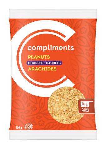Compliments Arachides Hachées 100 G / Compliments Peanuts Chopped 100 g