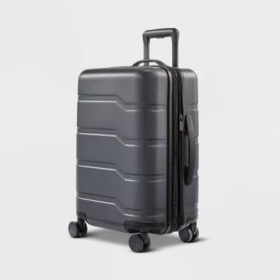Open Story Hardside Carry on Spinner Suitcase, Gray