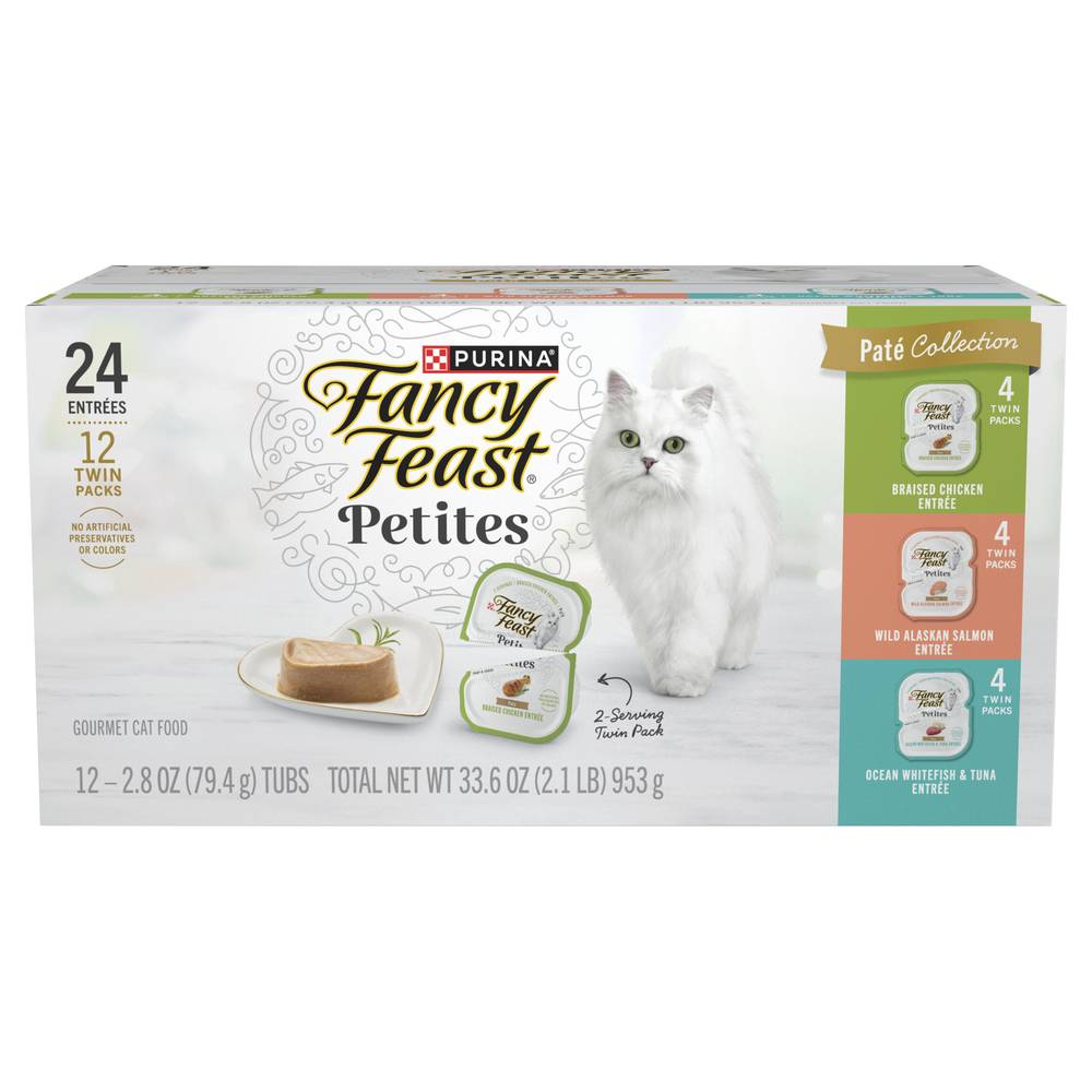 Fancy Feast Petites Gourmet Cat Food (33.6 oz, 12 ct)