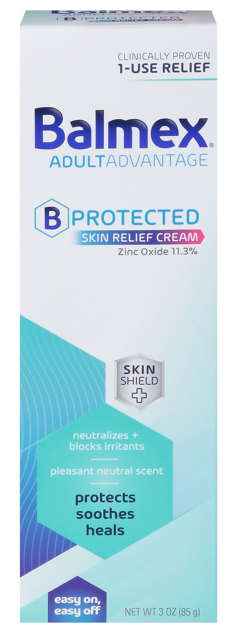 Balmex Protected Zinc Oxide Skin Relief Cream (3 oz)