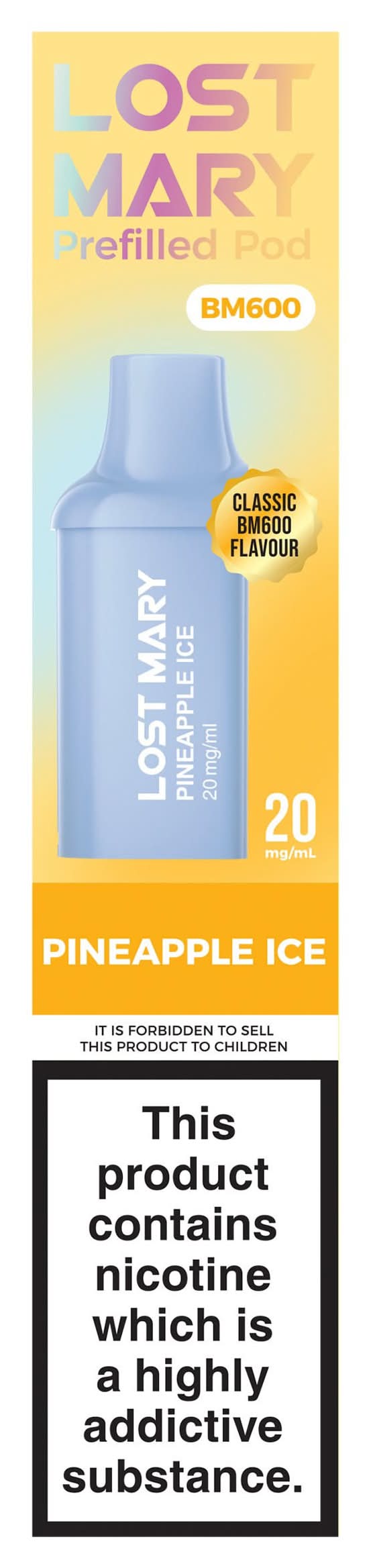 LOST MARY 2 Pack PINEAPPLE ICE PREFILLED POD